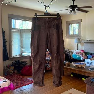 Another pair of mens medium E9 pants! Brown. Heavier fabric/ slightly warmer.